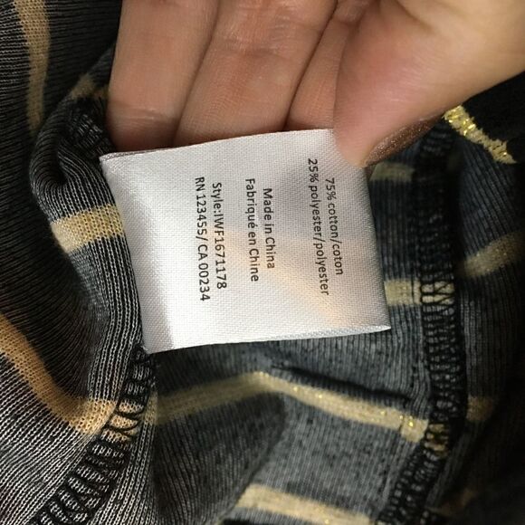 IMNYC BLACK VELOUR HOODY WITH GOLD STRIPE 🌻 - Picture 8 of 9